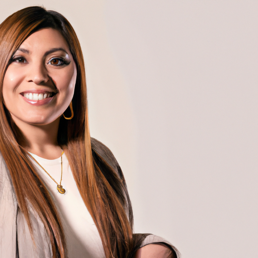 Fotografía generada: Alejandra, directora de arte, retrato con luz suave y fondo neutro